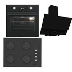 Termikel Ankastre Set (Bo O6555C Db + Bh P7144C B + Ch C6532C Bb) - Siyah