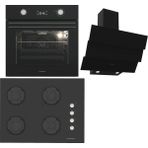 Termikel Ankastre Set (Bo O6555C Db + Bh P7144C B + Ch S6532C Bb) - Siyah