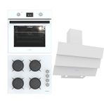 Termikel Ankastre Set (Bo O6555C W + Bh P6144C W + Ch S6532C Ww) - Beyaz