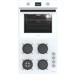 Termikel Ankastre Set (Bo O6555C W + Bh P6194C W) - Beyaz
