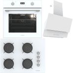 Termikel Beyaz Ankastre Set Bo O64D5C W + Bh P7144C W + Argemon WW60 A Enerji Sınıfı Şık Tasarım