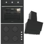 Termikel BO O6435C B - BH P6144C B - Argemon BB60 Siyah 3'lü Ankastre Set