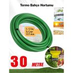 Termo Bahçe Hortumu 30 Metre Dayanıklı 3 Katlı Sağlam Çeşme Su Sulama Yıkama Hortum 12.5 Mm 1/2"