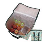 Termo Çanta - Termal Gıda Çantası,Dokumasız Kumaş Izolasyonlu Büyük Kapasiteli Çanta Pasta Piknik İçecekler Paket Servis Toplantı Sütlü Çay Günlük Alışveriş