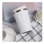 TERMOS BARDAK MUG 380 ML ( SIRDIRMAZ KAPAK , EL YAKMAZ ) (Beyaz)