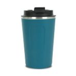 TERMOS BARDAK MUG 380 ML ( SIRDIRMAZ KAPAK , EL YAKMAZ ) (Petrol Mavisi)