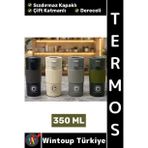#Termos Kamp Outdoor Piknik Ofis Gündelik Sızdırmaz Kapaklı Çift Katmanlı Dereceli Mug Termos 350 Ml