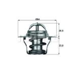 TERMOSTAT BORA-CADDY-GOLF-PASSAT-POLO-T5-SHARAN-OCTAVIA-FABIA-TOLEDO-IBIZA-CORDOBA-A3-A4-A6-TT (87C)