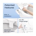 Terra Organik Bidet Neo 320 Plus – Yeni Nesil Su Bide Klozet Kapağı Eklentisi, Yenilikçi Ez-Kaldırma Menteşeleri, Çift Nozullu ve 360° Kendini Temizleme Modu (Beyaz) - 000-Siyah - Option-1