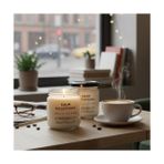 Terra Organik Calm Reflections Çiftli Soya Mum Seti – El Yapımı Kokulu Doğal Mumlar, Nane-Tarçın-Çikolata-Vanilya Aromalı, Şık Cam Tasarım, Ev ve Ofis Için Lüks Hediye Seti - Option-1