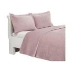Terra Organik Glace Tek Kişilik Yatak Örtüsü Seti Pembe - 10 x 10 cm