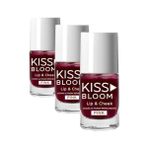 Terra Organik Kıss & Bloom Doğal Görünümlü Dudak ve Yanak Renklendirici Lip & Cheek Pink 11 ml (3 Paketi) - Option-1