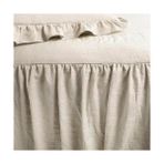 Terra Organik Lush Fırfırlı Etek Yatak Örtüsü Şık Çiftlik Evi Tarzı Hafif 3 Parça Set, California, Nötr - 001-Renkli - 100 x 100 cm
