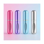Terra Organik Mini Doldurulabilir Parfüm Şişesi – Taşınabilir Seyahat Boy Atomizer Cep Sprey Seti, Pompalı Dolum Kabı, Kompakt, Sızdırmaz ve Dayanıklı Tasarım (Modern, 4 Adet-Siyah, Gümüş, Lacivert, Lila) - Option-1 - 00