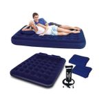 Terra Organik Pompalı Yastıklı Çift Yatak Çift Kişilik 203X152X22CM - 001-Renkli - Option-1