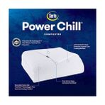 Terra Organik Serta Power Chill Yumuşak Soğutma Aşağı Alternatif Yorgan, Hafif /cal Yorgan, 4 Köşe Sekmeli Yorgan Ekleme, Dört Mevsim Yatak, Beyaz - 100 x 100 cm - (ClearEyelets)Black-RadiantOrchid