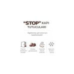 Terra Organik Stop Kapı Tutucu, Çikolata ve Beyaz Görünümlü Pvc Malzeme Kapı Stoperi, Kaymaz Kapı Altı Tutucu, Kapı Kapanmasını Engeller, Dayanıklı Kapı Durdurucu, Ev Ofis Yatak Odası Için Kapı Stoperi - Option-1