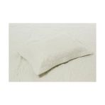 Terra Organik Taç Gala Kendinden DESENLI%100 Polyester Yatak Örtüsü Seti, Ekru, Tek Kişilik - 001-Renkli - 100 x 100 cm