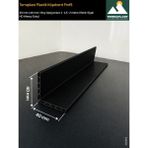 Terra Plast Terraplast Plastik Köşebent L profil | Pakette 4 adet | 40 x 40 mm | Çift Cidar- Yüksek Dayanım - Siyah - 1,5 metre