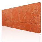 Terracotta Büyük Fare Altlığı Oyun Mouse Pad Büyük 24x12 inç Klavye Mat Kaymaz Kauçuk Tabanlı, Mousepad Yıkanabilir Genişletilmiş Büyük Fare Paspasları, Ev Ofis Çalışmaları için Fare Altlığı 3-856