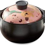 Terracotta Güveç Tenceresi, Güveç Yemekleri Kil Güveç Tenceresi Pişmiş Toprak Güveç Tenceresi Seramik Güveç-Sağlam ve Beslenmeyi Yükseltin, Sıcaklığı ve Tadı Koruyun (Pembe Kapasite 3000 ML)
