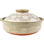 Terracotta Güveç Tenceresi, Kil Güveç Tenceresi, Pişmiş Toprak Güveç Tenceresi, Seramik Güveç Kil Tenceresi, Pişirme için - Isıya Dayanıklı Yalıtım (Kapasite 3L)