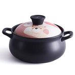 Terracotta Güveç Tenceresi, Kil Güveç Tenceresi Pişmiş Toprak Güveç Tenceresi Seramik Güveç Kili Tencere - Düzgün Isıtma, Isı Depolama, Isı Depolama, Dayanıklı, Kolay Yaşlanma ve Kapasite