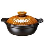 Terracotta Güveç Tenceresi, Kil Güveç Tenceresi Pişmiş Toprak Güveç Tenceresi Seramik Güveç Kili Tencere - Güçlü ve Sağlam, Besleyici ve Lezzetli, Temizlemesi Kolay Kapasite1.5L_A
