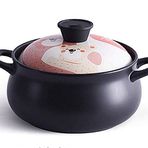 Terracotta Güveç Tenceresi, Kil Güveç Tenceresi Pişmiş Toprak Güveç Tenceresi Seramik Güveç - Yükseltme Lezzetli, Isıya Dayanıklı ve Enerji Tasarruflu, Dayanıklı ve Kolay Temizlenebilir Kapasite 2,5