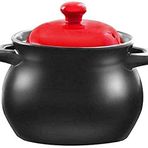 Terracotta Güveç Tenceresi, Pişmiş Toprak Güveç Tenceresi Seramik Güveç - Yüksek sıcaklıklara dayanıklı Sağlıklı (Kapasite 5000ml)