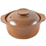 Terracotta Güveç Tenceresi, Tencere Pişmiş Toprak Tencere Tabağı Kapaklı Güveç Yemekleri - İyi Isı Koruma Performansı, Kaymaz Kulp, Termal Döngü, Tamamen El Yapımı - 4L