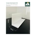Terraplast Plastik Köşebent Profil ● 2 Adet x 1 metre ● 60 x 90 mm ● L Profil ● Çift Cidar- Yüksek Dayanım