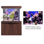 Terrarium Arka Plan, 3D Akvaryum Arka Plan PVC Yapıştırıcı Poster 3D Etkisi Yapışkan Mercan SeaWorld Poster Akvaryum Dekoru Balık Kutusu Dekorasyonu (61 * 41CM)