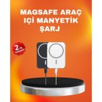 Terrien Akıllı Koruma Sistemli Magsafe Araç Tutucu iPhone 12/13/14 Uyumlu - 5