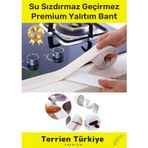 Terrien Duş Pvc Lavabo Küvet Tezgah Kenar Banyo Mutfak Pencere 1,5 Mt Su Sızdırmaz Geçirmez Yalıtım Bant