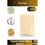 Terrien Home Serisi El Yapımı Doğal Bitkisel 2 Adet Temizleyici Parlak Ciltler Nemlendirici Eşek Sütü Sabunu - Tek Ebat - 1 Adet