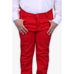 Terry Erkek Çocuk Gabardin Pantolon Kırmızı (5-14 Yaş) - 11 Yaş