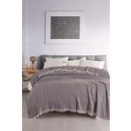 Terry Home Carden Pamuklu Çift Kişilik Pike Yatak Örtüsü 200x230 Cm Kahve