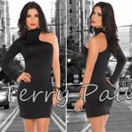 Terry Pau TP101061 Asimetrik Mini Elbise