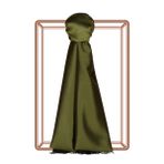 Tersinir Başörtüsü Kadınlar için% 100 Lüks İpek Eşarp Boyun Eşarp 27.5 x 78.2 inç, Haki, 70 x 200cm/27.5 x 78.7in