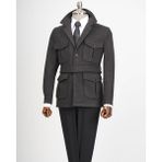 Terzi Adem Altun İtalyan stil slim fit kaşe spor mont erkek antrasit T13599 - 58