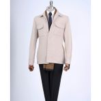 Terzi Adem Altun İtalyan stil slim fit spor mont erkek vizon T13522 - 46