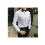 TerziAdemAltun Italyan Kesim Damatlık Slim Fit Ata Yaka Erkek Gömlek T3470