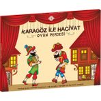 Tes 38 X 28 cm Karagöz ile Hacivat Oyun Perdesi