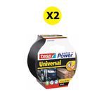 Tesa extra Power Universal Duct Bant, 10mx50mm, Siyah X2 Adet