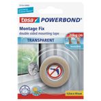 Tesa Köpük Powerbond Şeffaf 1.5 mt 19 mm Montaj Bandı