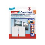 tesa Powerstrips Çerçeve Askısı Kendinden Yapışkanlı, Çıkarılabilir, beyaz