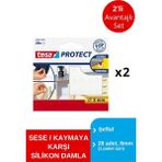 Tesa Ses Önleyici Pastil Şeffaf 8 mm 28 Adet x 2 Paket (Toplam 56 Damla)