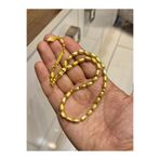 TESBİH ADAM ÇİZGİLİ METAL SARI KAPSÜL TESBİH