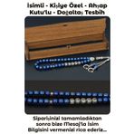 Tesbih Sakarya Kişiye özel İsimli - Mavi Hematit - Doğal Taş Tesbih TSBHSKR00256